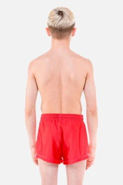 Mens Red Shorts -Quatro Clothing Shop MENS SHORTS RED QJSR BACK