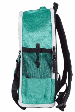 Mint Glitter Backpack -Quatro Clothing Shop MINT GLITTER BAG QA013MT SIDE