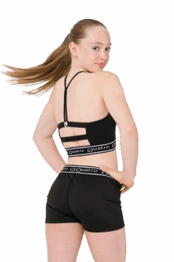 Movement Crop Top -Quatro Clothing Shop Movement Short Black Product Page Image 3 1