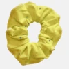 Pastel Yellow Scrunchie With Stones -Quatro Clothing Shop PastelYellowScrunchiewithStones