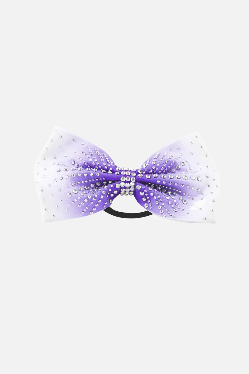Purple Ombre Rhinestone Bow 3 Purple Ombre Rhinestone Bow
