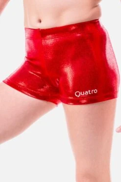 Red Mystique Shorts -Quatro Clothing Shop SHORTS RED QS004R ZOOM