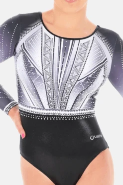 Achieve Long Sleeve Black And White -Quatro Clothing Shop achieve long sleeve black and white configurable 530973