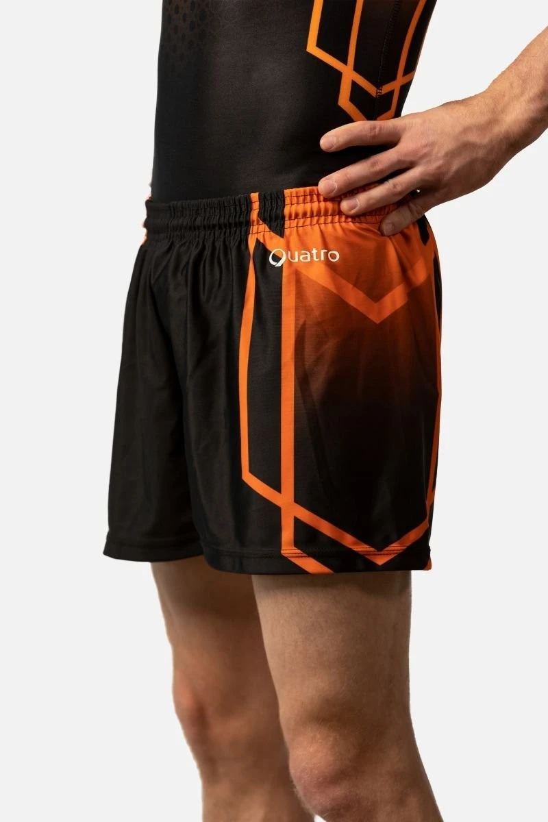 Courage Black And Orange Shorts 3 Courage Black And Orange Shorts