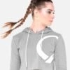 Cropped Hoodie Grey -Quatro Clothing Shop cropped hoodie grey configurable 537336