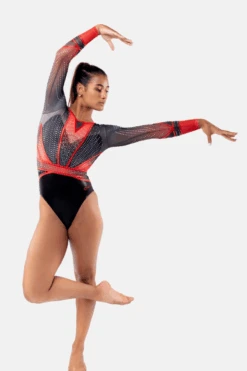 Deville Red Long Sleeve -Quatro Clothing Shop deville red long sleeve configurable 110170