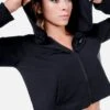 Empower Black Cropped Hoodie -Quatro Clothing Shop empower black cropped hoodie configurable 678593