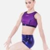 Galvanize Purple Crop Top Set -Quatro Clothing Shop galvanize purple crop top set configurable 602090