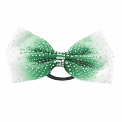 Green Ombre Rhinestone Bow
