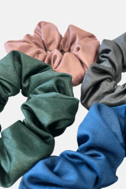 Green Wet Look Lycra Scrunchie -Quatro Clothing Shop green wetlook lycra scrunchie simple 125547