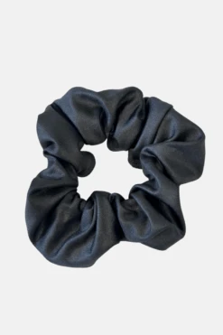 Grey Wet Look Scrunchie