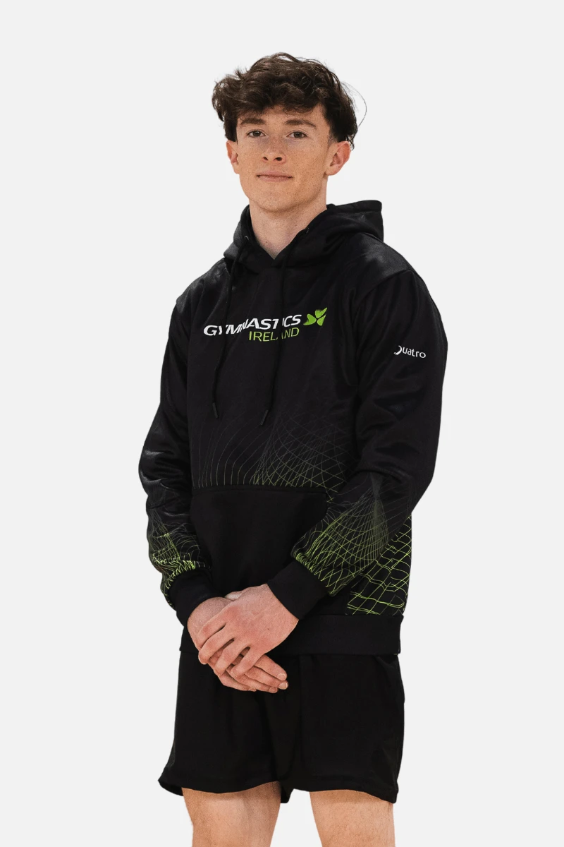 Gymnastics Ireland Fan Hoodie Black 3 Gymnastics Ireland Fan Hoodie Black