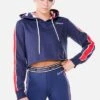 Kingdom Navy Cropped Hoodie -Quatro Clothing Shop kingdom navy cropped hoodie configurable 682482