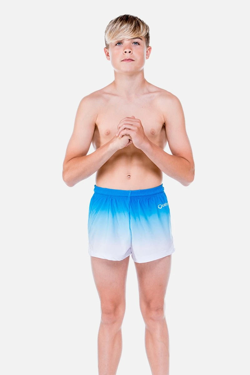 Mens Ocean Blue And White Ombre Shorts 3 Mens Ocean Blue And White Ombre Shorts