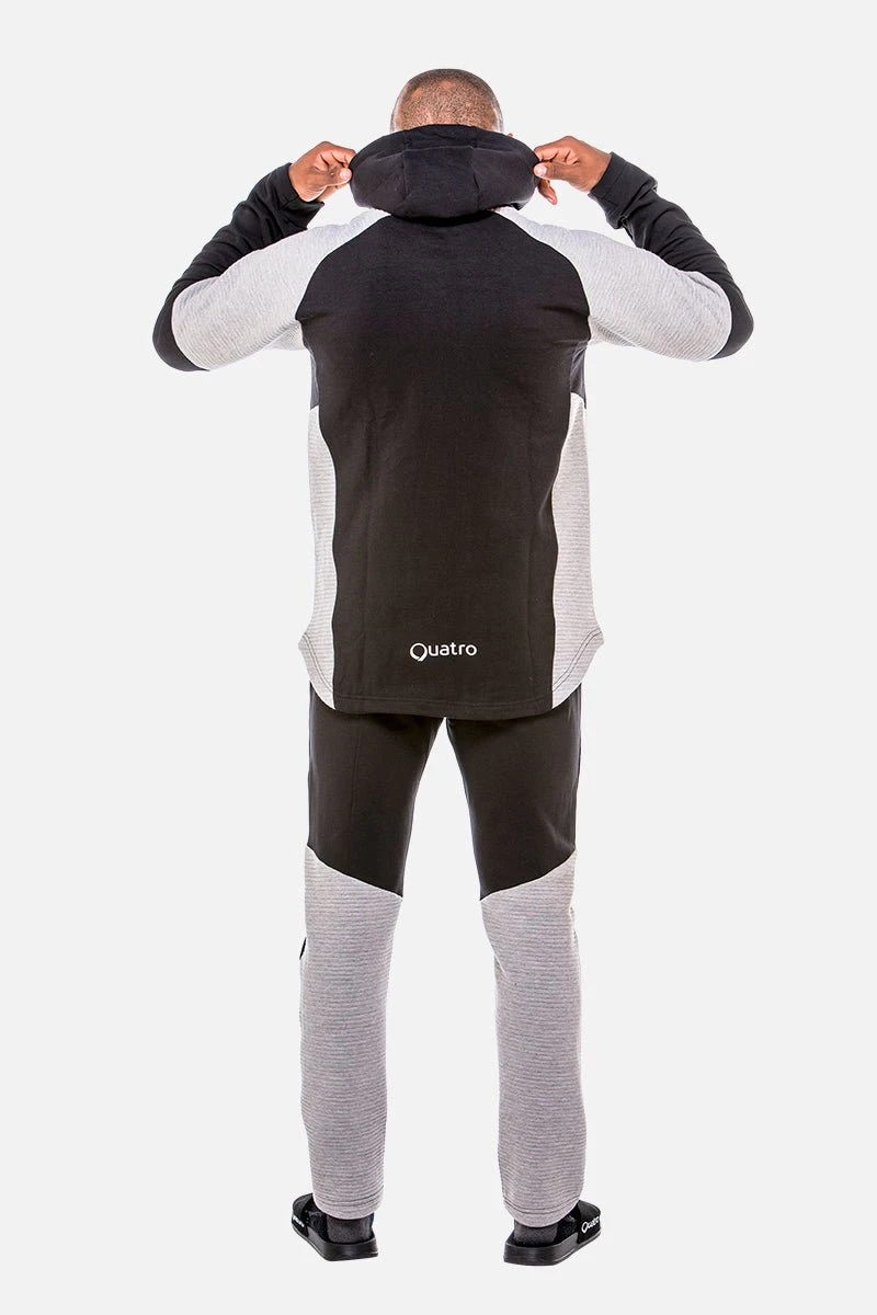 Mens Tracksuit Top Black 4 Mens Tracksuit Top Black - Image 2