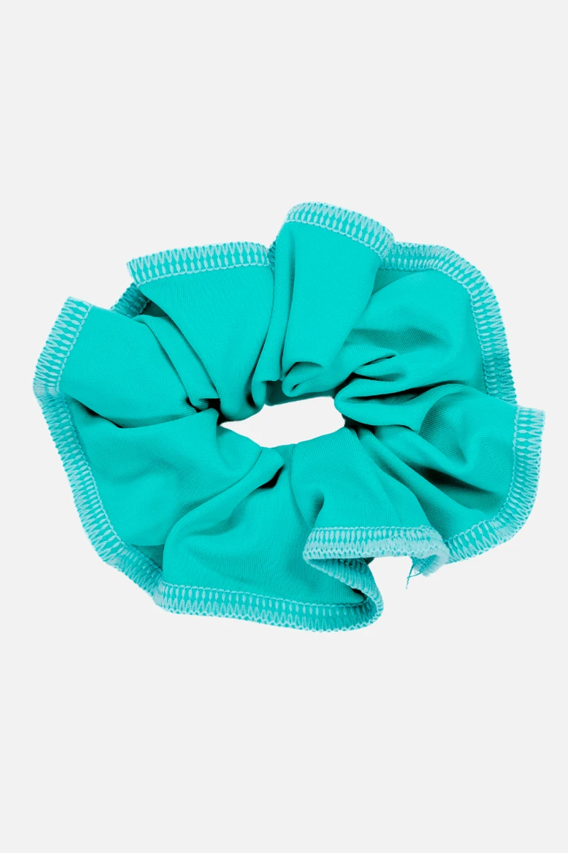 Mint Green Lycra Scrunchie 3 Mint Green Lycra Scrunchie