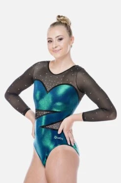 Radiance Navy Kelly Green Long Sleeve