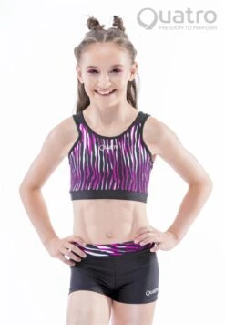 Wild Purple Crop Top Set